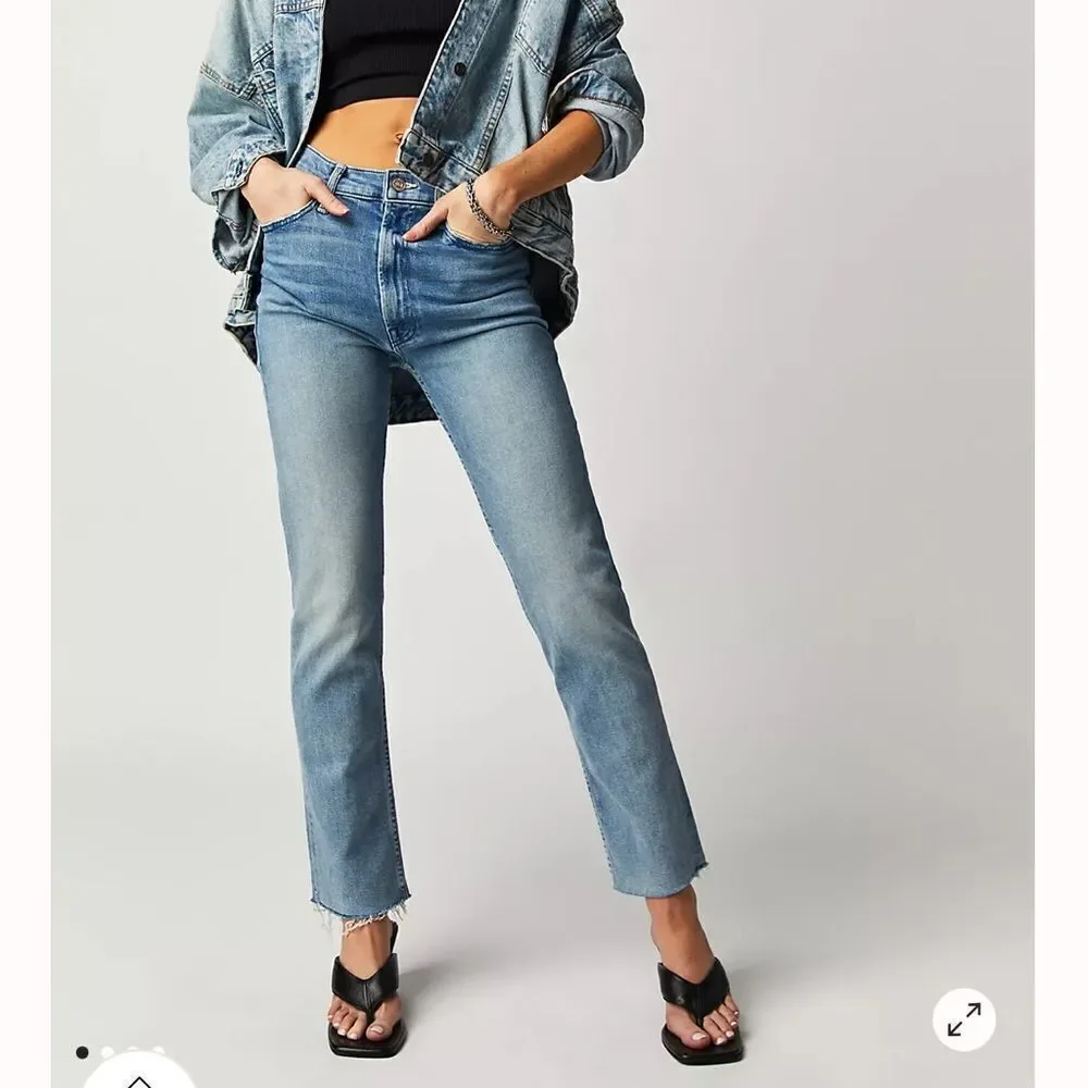 MOTHER Superior HIGH Waisted rider ANKLE Fray LOL size 26